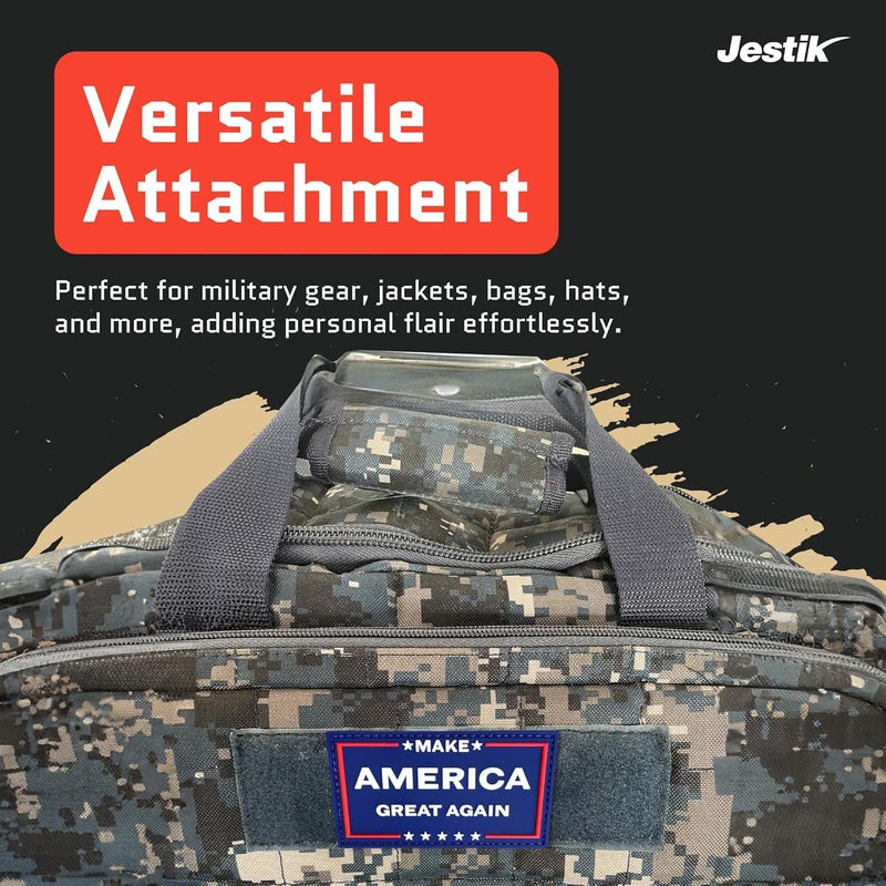 Jestik رقعة PVC، رقع مضحكة، رقعة معنوية تكتيكية فكاهية مع مشبك وحلقة، رقع لطيفة للحقائب، الزي العسكري، الجينز، السترات، السترات الواقية، القبعات والمزيد - رقعة أمريكا - Image 3